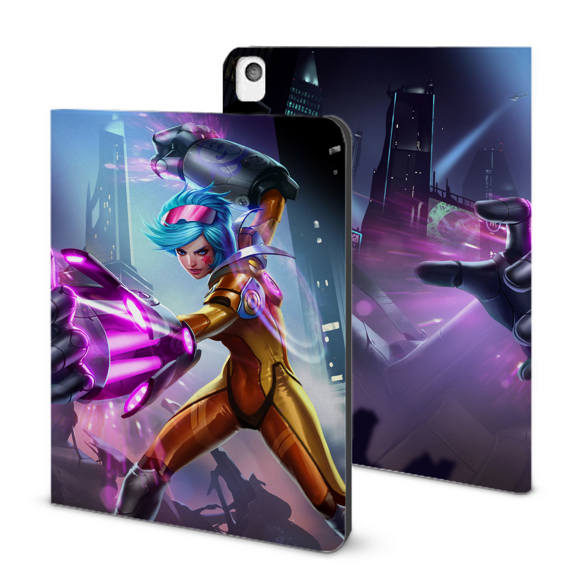 （画像用） リーグ・オブ・レジェンド League of Legends LOL IPadケース ペンホルダー付き ブックスタイルデザイン